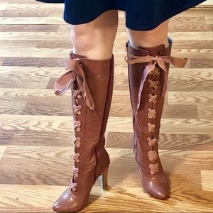 Poetic License tall lace up fashion boots